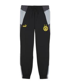 PUMA BVB Dortmund Woven Jogginghose Trainingshose schwarzgraugrau