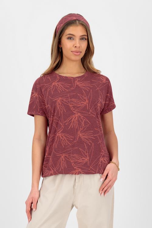 Rückansicht von ALIFE AND KICKIN SunAK B T-Shirt Damen cranberry juice melange