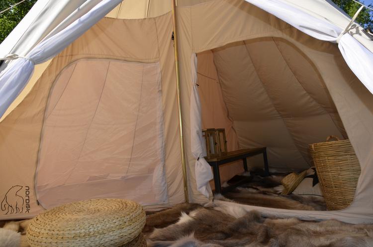 Nordisk Nordisk ALFHEIM 19.6 TECHNICAL COTTON Familienzelt - Sandshell - 1 | SportScheck