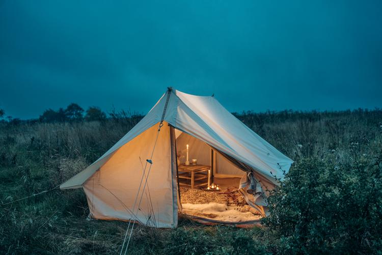 Nordisk Nordisk YDUN SKY 5.5 TECHNICAL COTTON Familienzelt - Sandshell - 0 | SportScheck