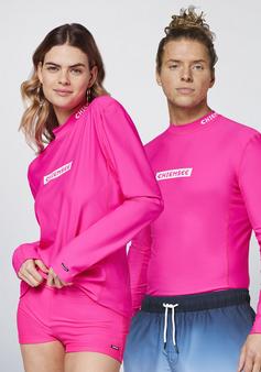 Rückansicht von Chiemsee Swim-Shirt Surf Shirt 17-2435 Pink Glo