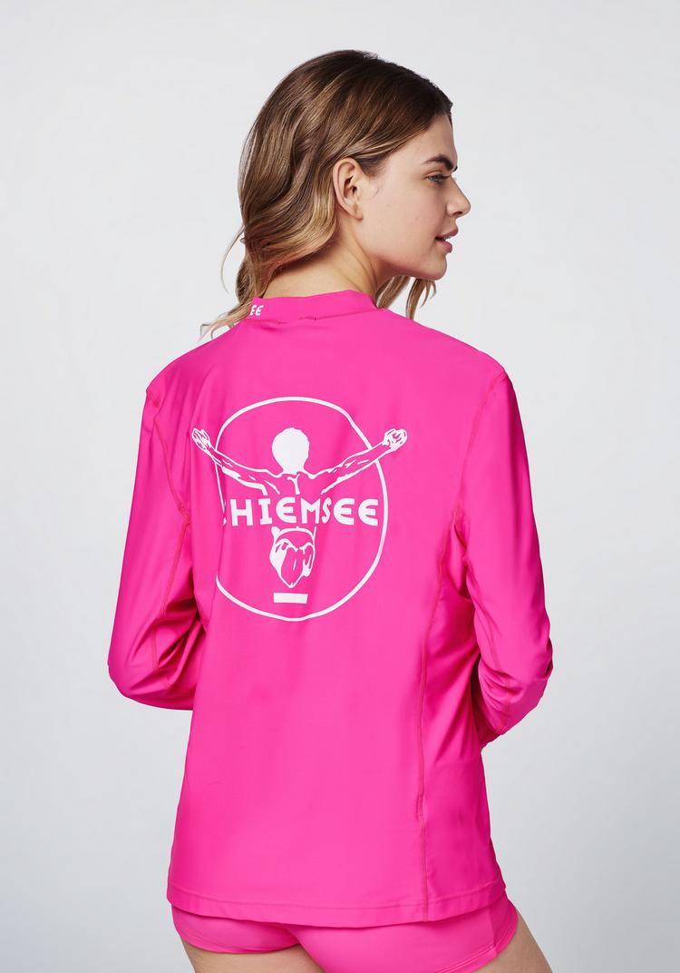 Chiemsee Chiemsee Swim-Shirt Surf Shirt - 17-2435 Pink Glo - 3 | SportScheck