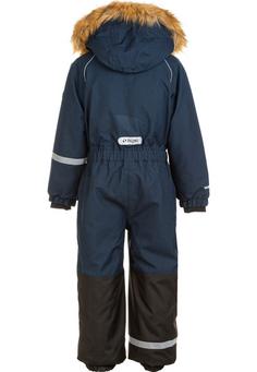 Rückansicht von ZigZag Kingo Melange Coverall Schneeanzug Kinder 2048 Navy Blazer