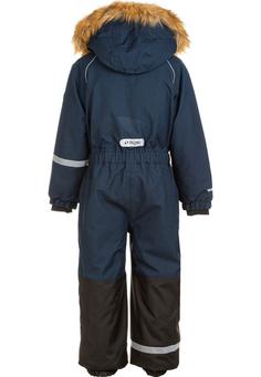 Rückansicht von ZigZag Kingo Melange Coverall Skianzug Kinder 2048 Navy Blazer