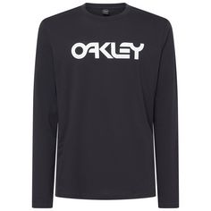 Oakley Printlangarmshirt Herren Black/White