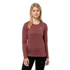 Rückansicht von Jack Wolfskin SKY THERMAL L/S W Funktionsshirt Damen apple butter