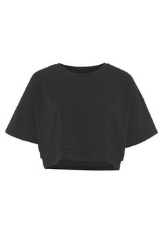 Lascana Kurzarmshirt T-Shirt Damen schwarz