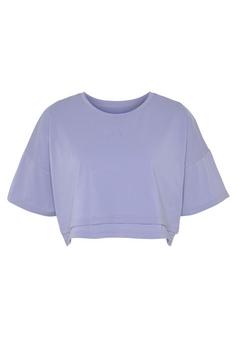 Lascana Kurzarmshirt T-Shirt Damen flieder
