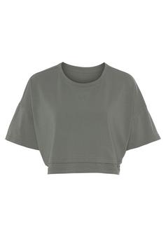 Lascana Kurzarmshirt T-Shirt Damen grün