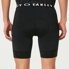 Rückansicht von Oakley Fahrradshorts Herren Blackout