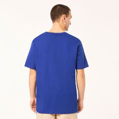 Rückansicht von Oakley T-Shirt Herren Crystal Blue
