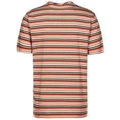 Rückansicht von Lyle & Scott Multi Stripe T-Shirt Herren orange / beige