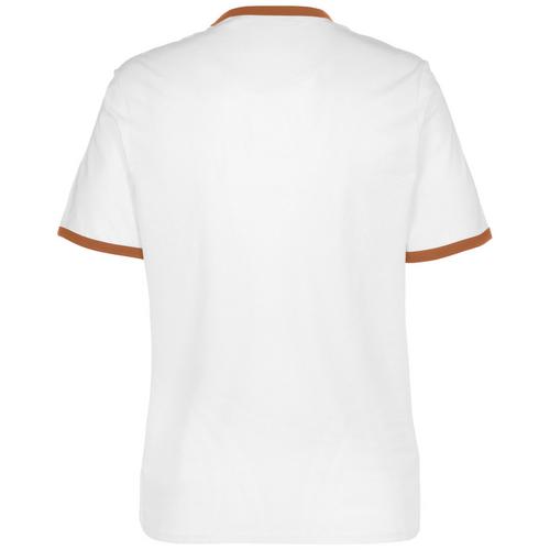 Rückansicht von Lyle & Scott Ringer T-Shirt Damen weiß / hellbraun