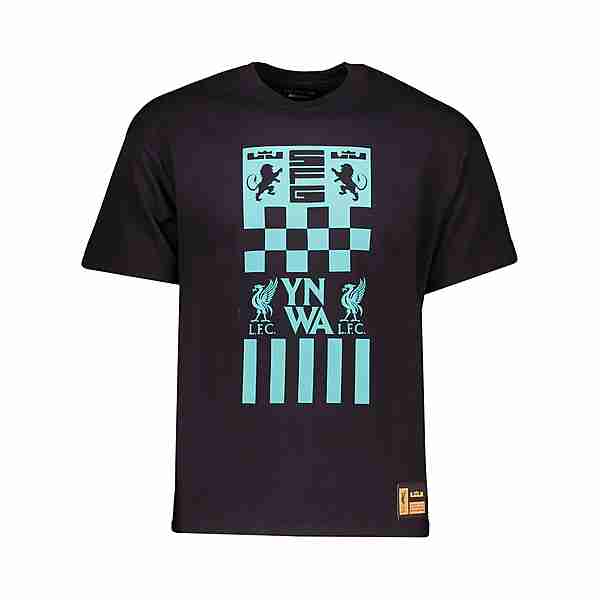 Nike FC Liverpool X LeBron James MX90 T-Shirt Fanshirt schwarztuerkis