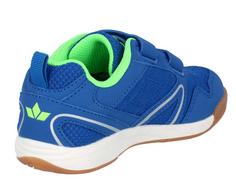 Rückansicht von LICO Indoorschuh Hallenschuhe Kinder blau/lemon