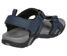 Rückansicht von LICO Sandale Sandalen Herren marine/braun