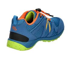 Rückansicht von Brütting Outdoorschuh Wanderschuhe Kinder blau/orange/lemon