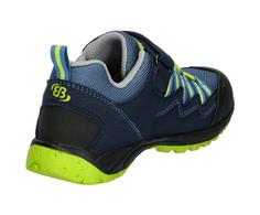 Rückansicht von Brütting Outdoorschuh Wanderschuhe Kinder marine/blau/lemon