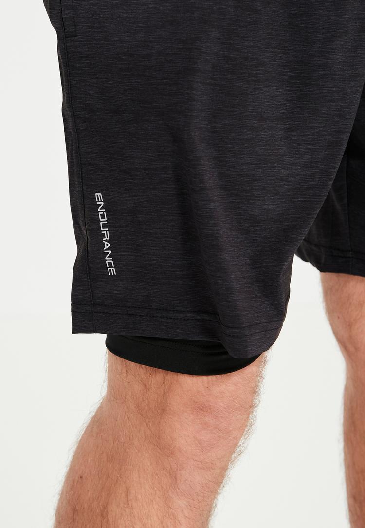 Endurance Endurance VANCLAUSE Shorts Herren - 1001BM Black Melange - 0 | SportScheck