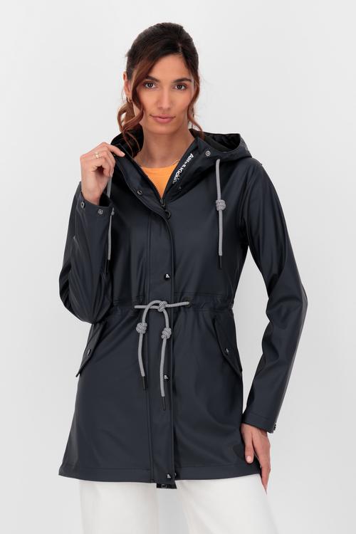 Rückansicht von ALIFE AND KICKIN EloiseAK A Regenjacke Damen moonless