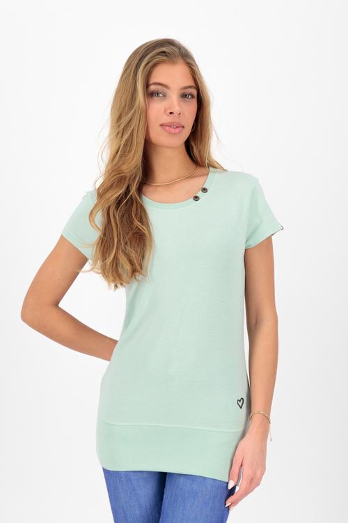 Rückansicht von ALIFE AND KICKIN CocoAK A T-Shirt Damen fresh mint melange