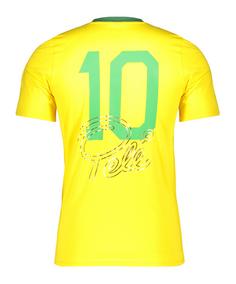 Rückansicht von PUMA KING Pele T-Shirt Funktionsshirt Herren gelbgruen