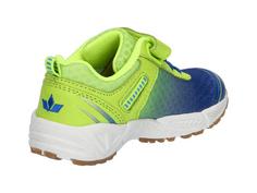 Rückansicht von LICO Hallenschuh Hallenschuhe Kinder blau/lemon