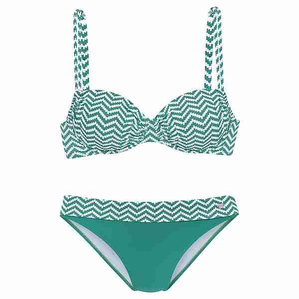 Jette Joop Bügel-Bikini Bikini Set Damen grün-weiß