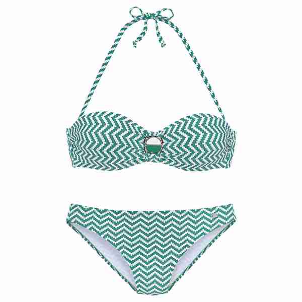 Jette Joop Bügel-Bandeau-Bikini Bikini Set Damen grün-weiß