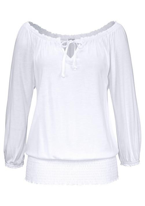 Lascana Carmenshirt Langarmbluse Damen