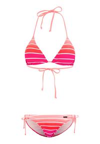 VENICE BEACH Triangel-Bikini Bikini Set Damen - pink-gestreift