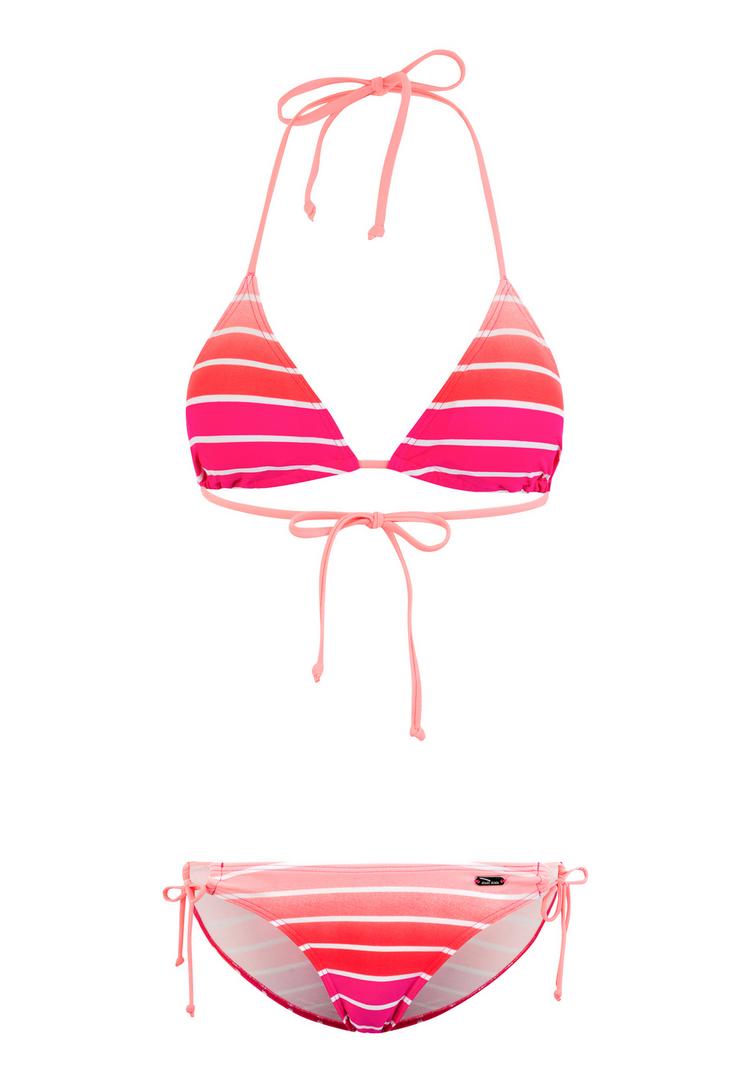 VENICE BEACH VENICE BEACH Triangel-Bikini Bikini Set Damen - pink-gestreift - 0 | SportScheck