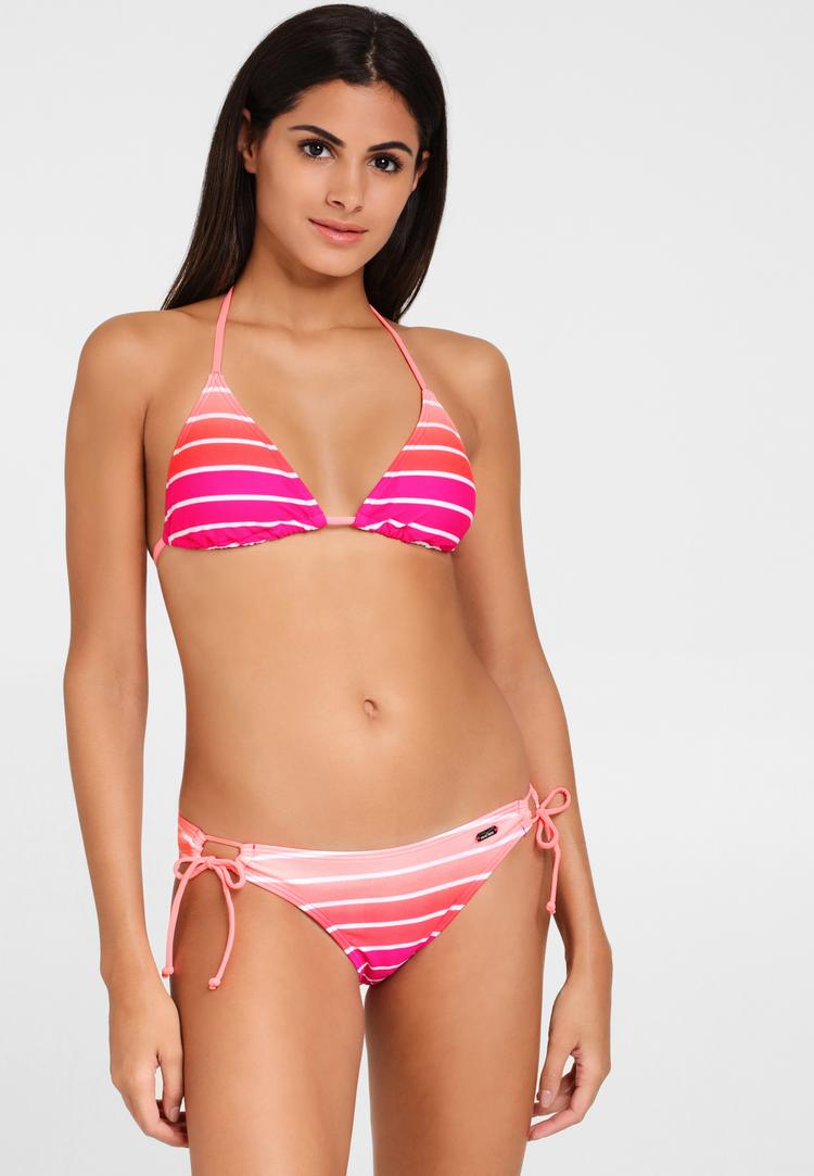 VENICE BEACH VENICE BEACH Triangel-Bikini Bikini Set Damen - pink-gestreift - 1 | SportScheck