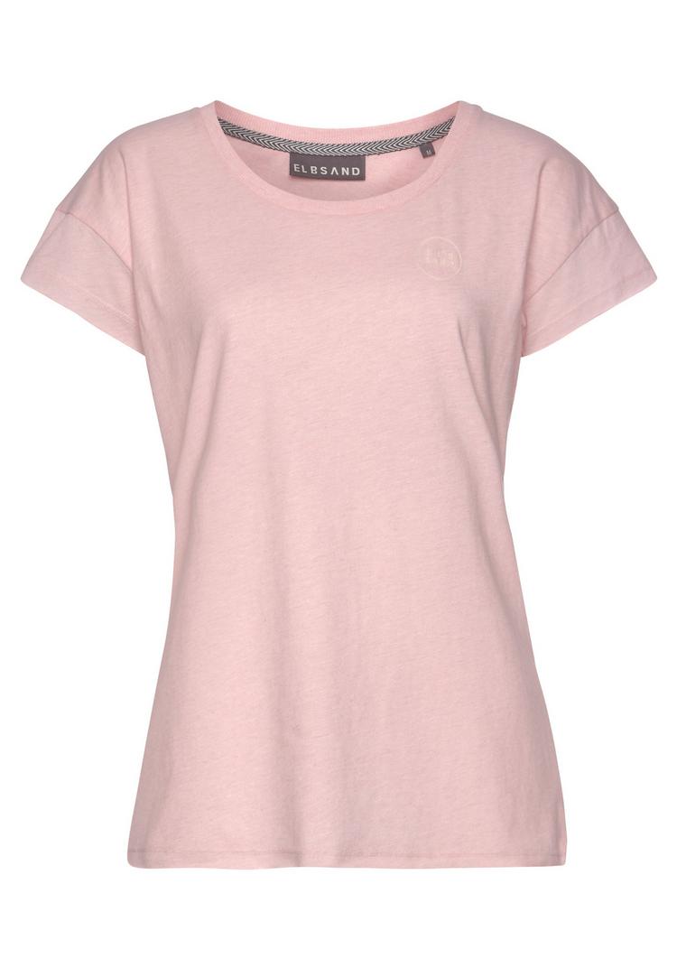 ELBSAND ELBSAND T-Shirt T-Shirt Damen - ros&eacute; meliert - 0 | SportScheck