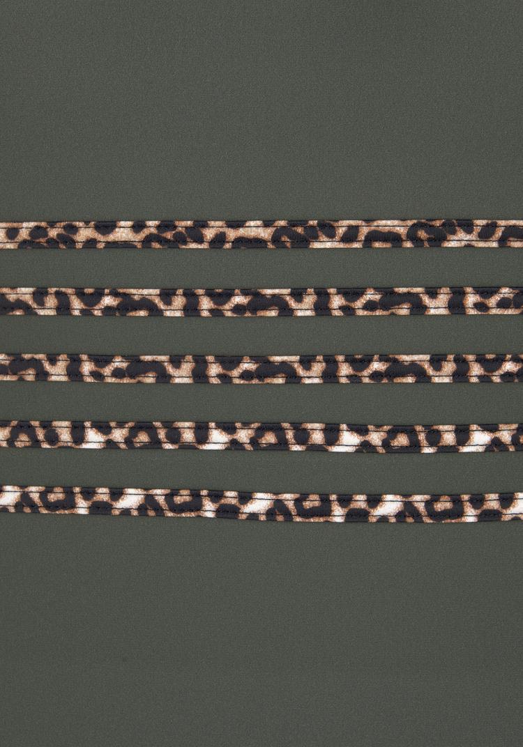 Lascana Lascana Badeanzug Badeanzug Damen - oliv-leo - 0 | SportScheck