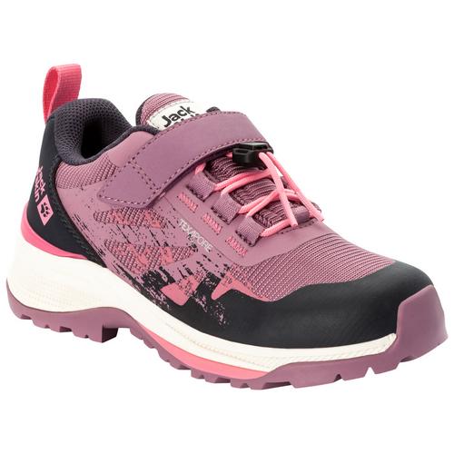 Rückansicht von Jack Wolfskin VILLI HIKER TEXAPORE LOW K Wanderschuhe Kinder ash mauve