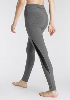 Rückansicht von Vivance active Funktionsleggings Tights Damen grau meliert