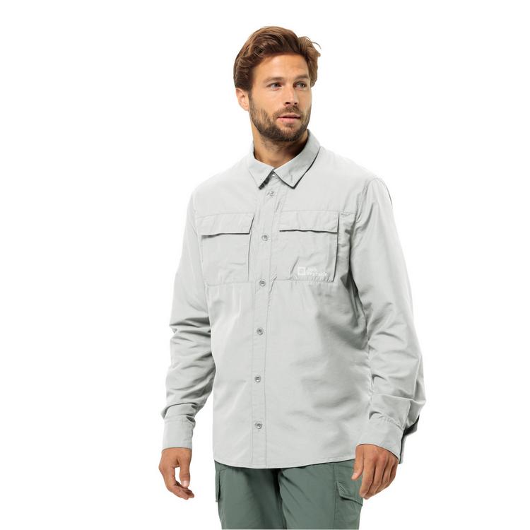 Jack Wolfskin Jack Wolfskin BARRIER L/S SHIRT M Langarmshirt Herren - cool grey - 0 | SportScheck