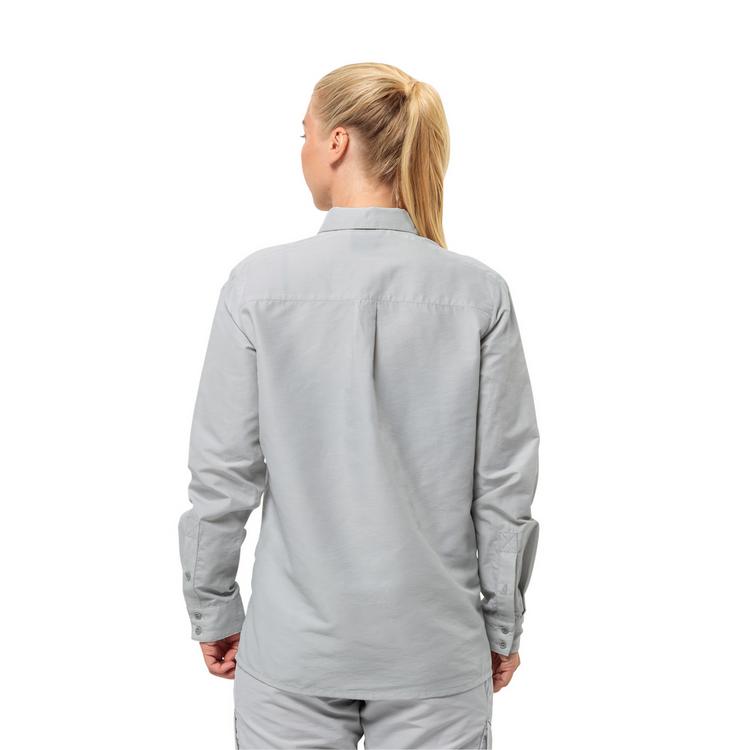 Jack Wolfskin Jack Wolfskin BARRIER L/S SHIRT W Langarmhemd Damen - cool grey - 1 | SportScheck
