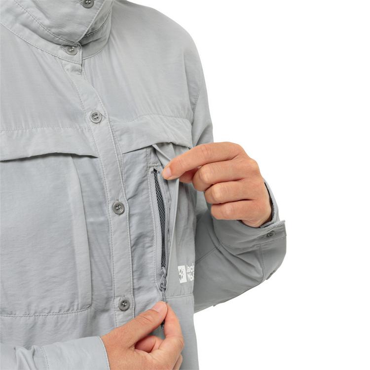 Jack Wolfskin Jack Wolfskin BARRIER L/S SHIRT W Langarmhemd Damen - cool grey - 2 | SportScheck
