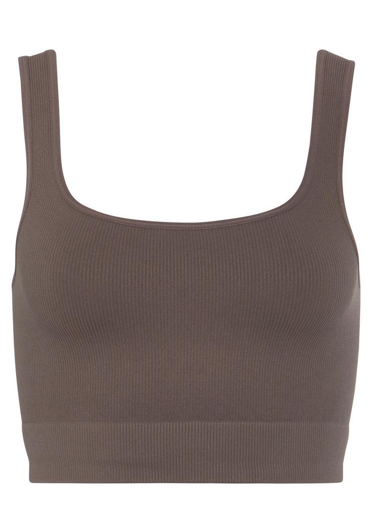 Lascana Lascana Crop-Top Croptop Damen - braun - 0 | SportScheck