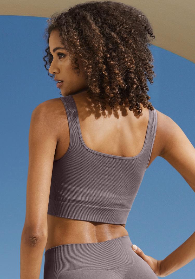 Lascana Lascana Crop-Top Croptop Damen - braun - 0 | SportScheck