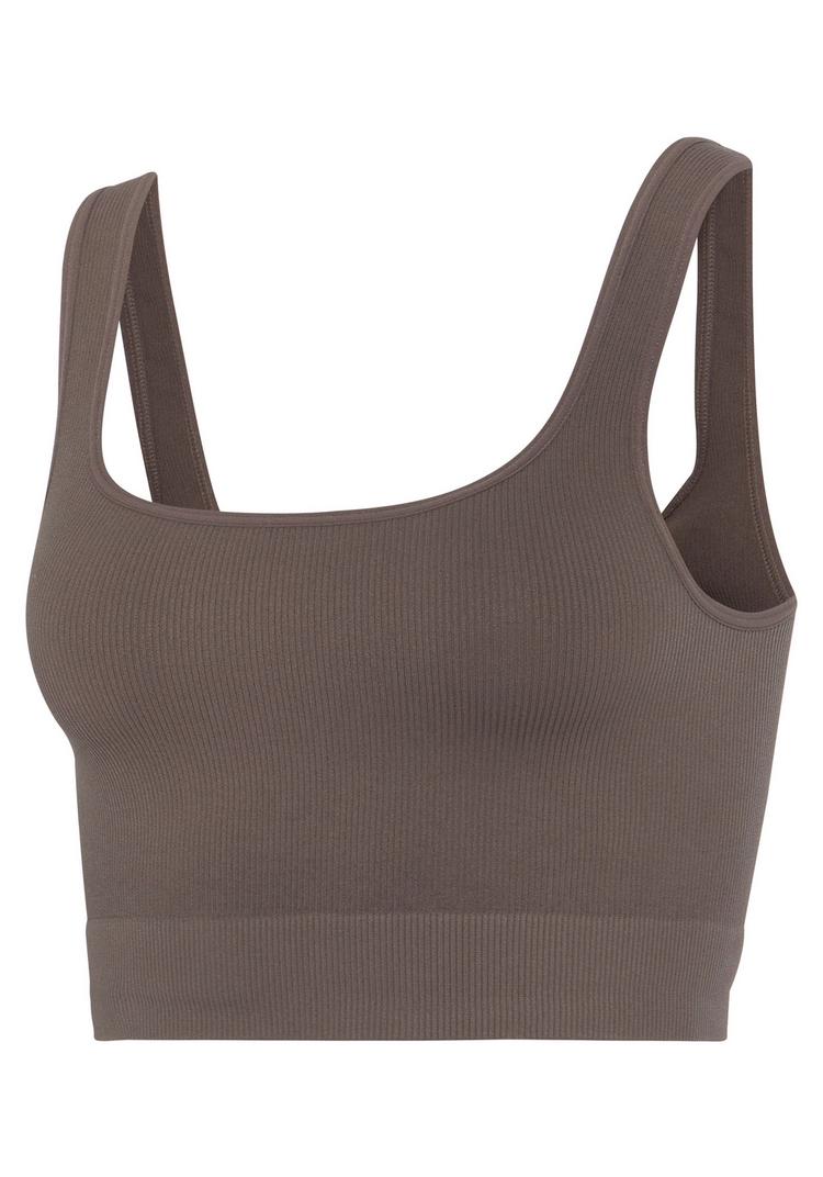 Lascana Lascana Crop-Top Croptop Damen - braun - 4 | SportScheck