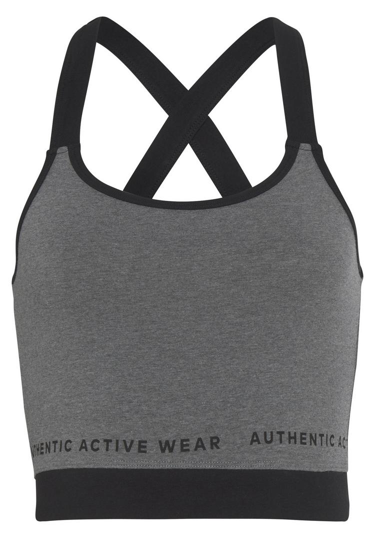 Vivance active Vivance active Crop-Top Croptop Damen - grau melange - 0 | SportScheck