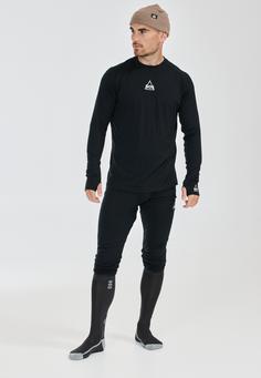 Rückansicht von SOS Nuuk Skishirt Herren 1001 Black