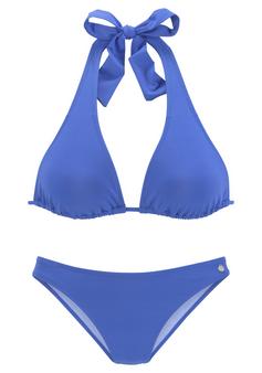 Lascana Triangel-Bikini Bikini Set Damen royalblau