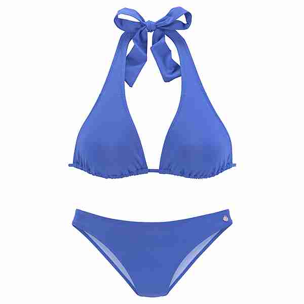 Lascana Triangel-Bikini Bikini Set Damen royalblau