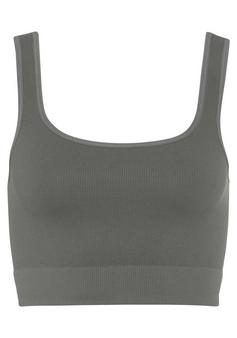 Lascana Crop-Top Croptop Damen grün