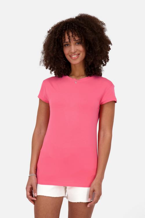 Rückansicht von ALIFE AND KICKIN MimmyAK A T-Shirt Damen pink cyclamen