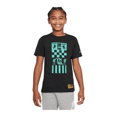 Nike FC Liverpool X LeBron James T-Shirt Kids Fanshirt Kinder schwarztuerkis